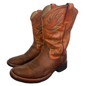 ARIAT Advanced Torque Stability Men Western Cowboy Work Boot Orange‎ Brown 8.5D